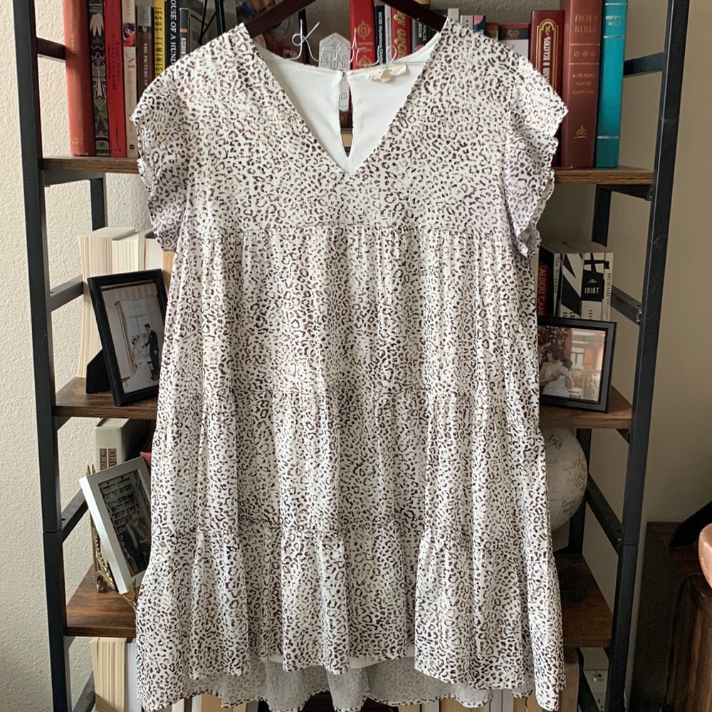Entro Brand: Cheetah Print Babydoll Dress
